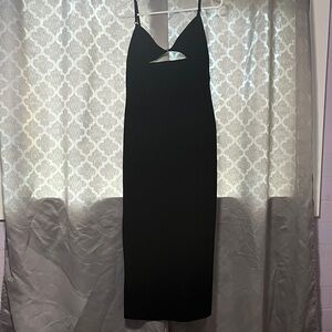 Zara Black Backless Dress Large